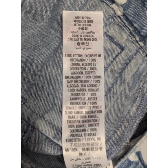 NWT Disney Baby Minnie Mouse Denim Jacket Girls 6-9M Blue Floral Jean Coat - Picture 9 of 11